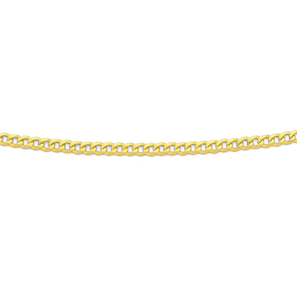 9ct gold 60cm store solid curb chain