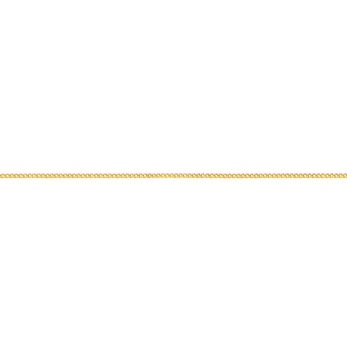 9ct Gold 45cm Solid Curb Chain