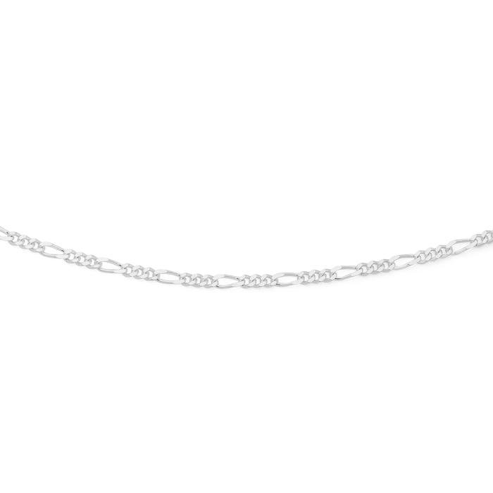 Sterling Silver 50cm 3+1 Figaro Chain