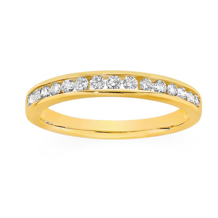 9ct Gold Diamond Band