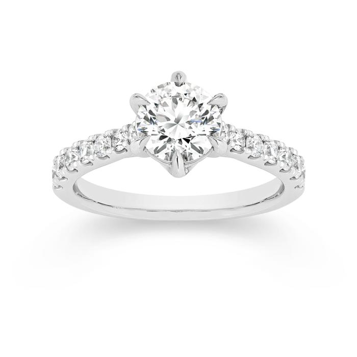 Alora 14ct White Gold 2 Carats TW Lab Grown Diamond Ring