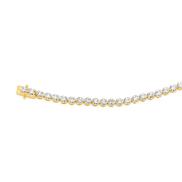 Alora 14ct Gold 2 Carats TW Lab Grown Diamond Tennis Bracelet