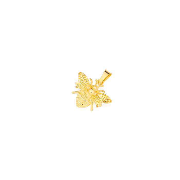 9ct Gold Bumble Bee Pendant