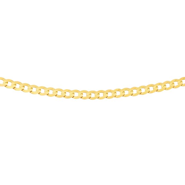 9ct Gold 55cm Solid Curb Chain