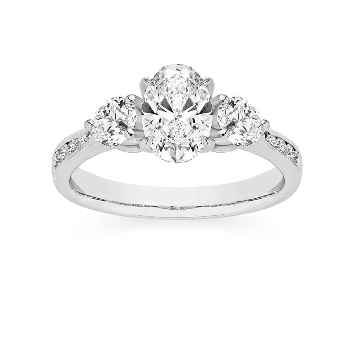 Alora 14ct White Gold 1.65 Carats TW Lab Grown Diamond Ring