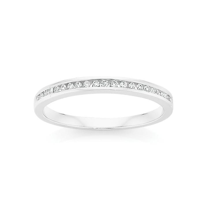 9ct White Gold Diamond Anniversary Band