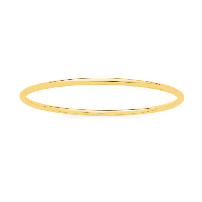 9ct Gold 65mm Solid Golf Bangle