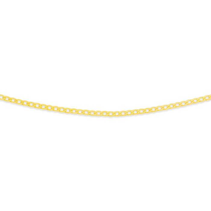 9ct Gold 50cm Solid Curb Chain
