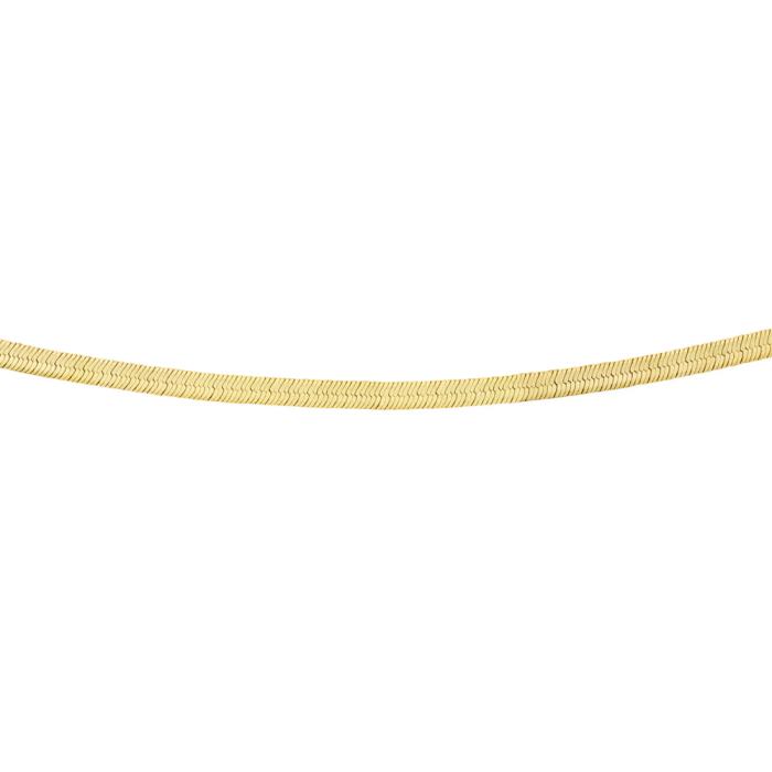 9ct Gold 40+5cm Solid Serpentine Chain