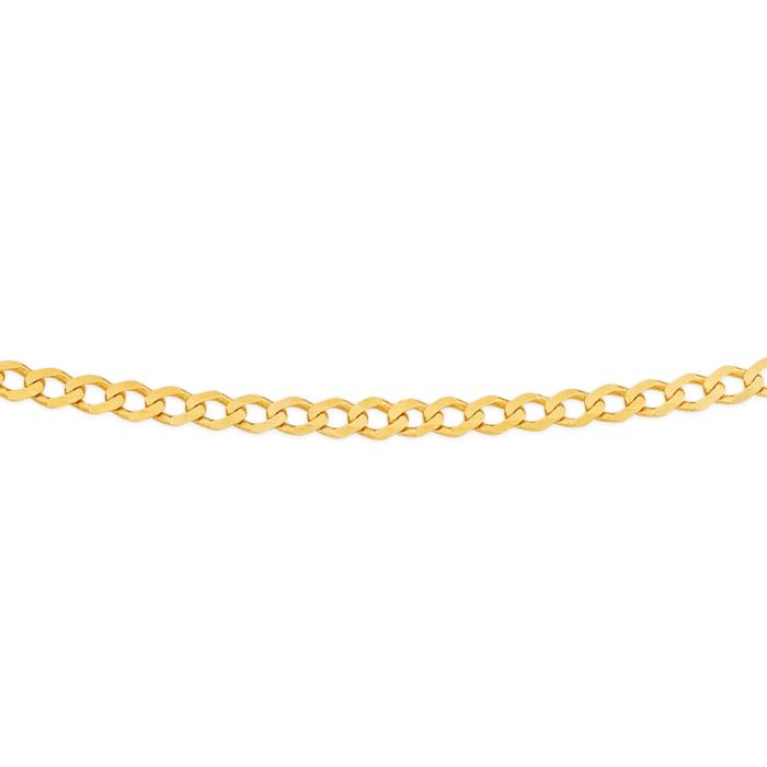 9ct Gold 50cm Solid Curb Chain