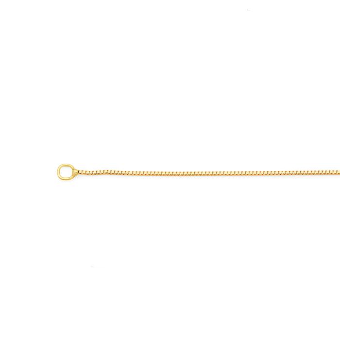 9ct Gold 45cm Solid Box Chain