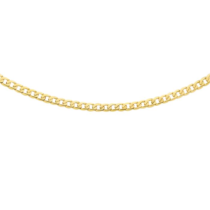 9ct 55cm Solid Gents Curb Chain
