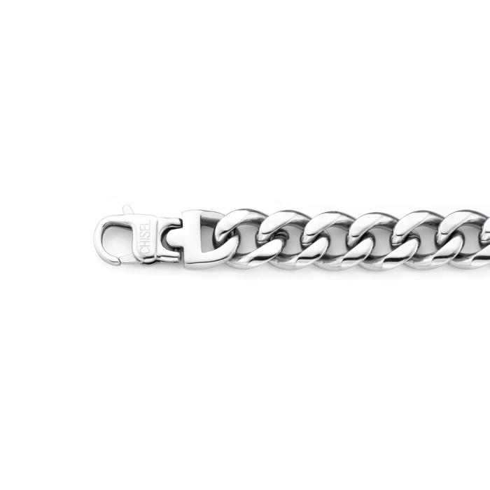 Stainless Steel 22cm Heavy Curb Men's Bracelet