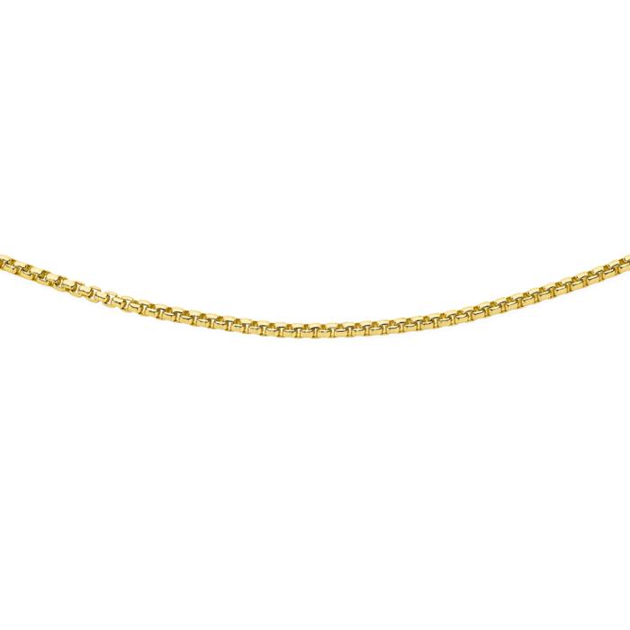 9ct Gold 55cm Solid Rounded Gents Box Chain