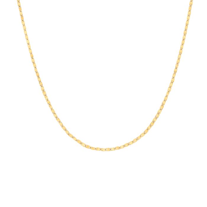 9ct Gold 50cm Fancy Diamond-Cut Twist Mirror Chain