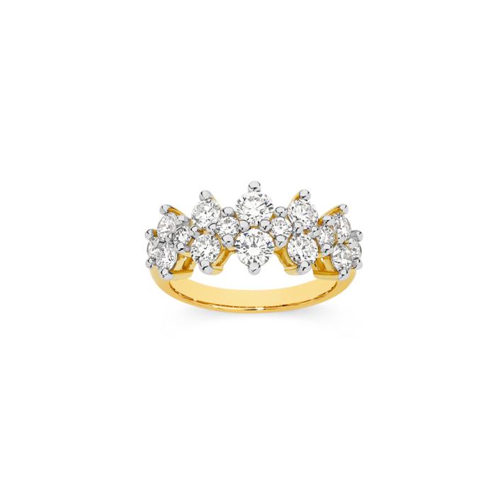 Alora 10ct Gold 2 Carats TW Lab Grown Diamond Ring
