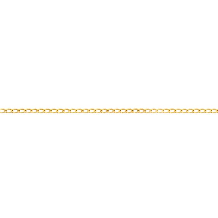 9ct Gold 45cm Solid Open Curb Chain