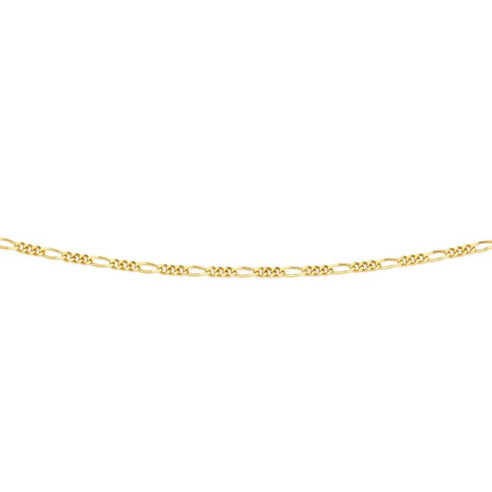9ct Gold 60cm Solid Figaro 3+1 Chain