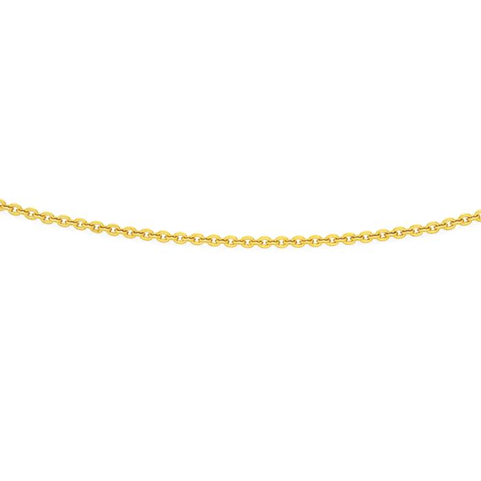 9ct Gold 45cm Solid Trace Chain