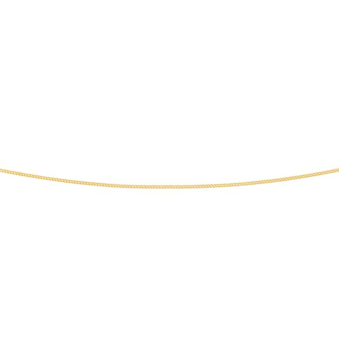 9ct Gold 45cm Solid Trace Chain