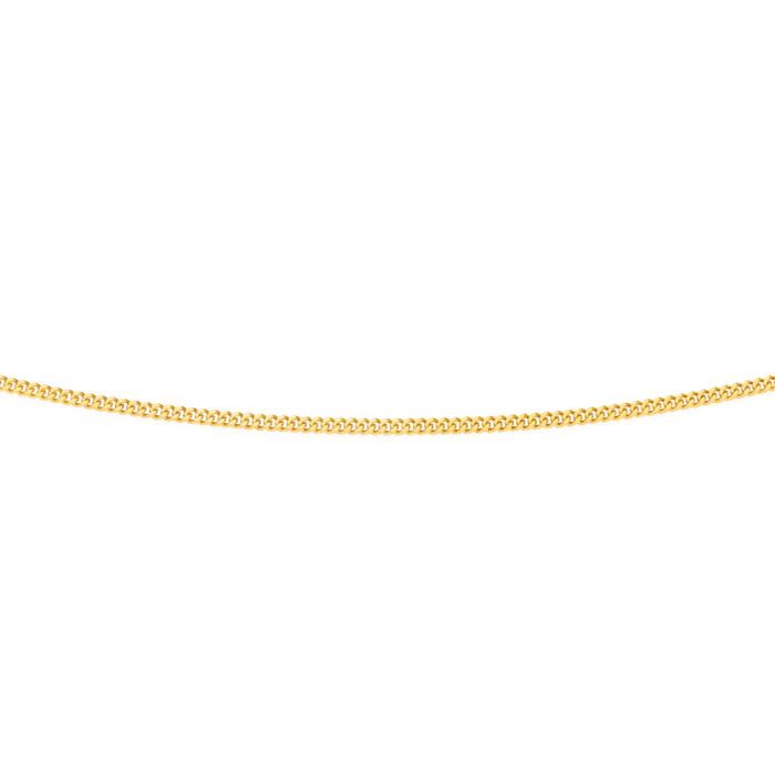 9ct Gold 50cm Solid Curb Chain