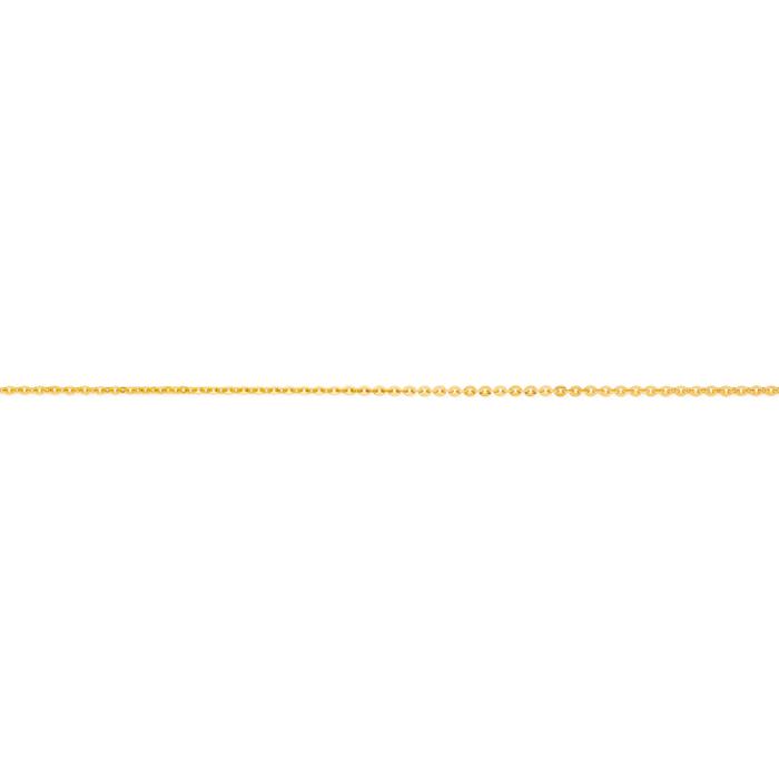 9ct Gold 45cm Solid Trace Chain