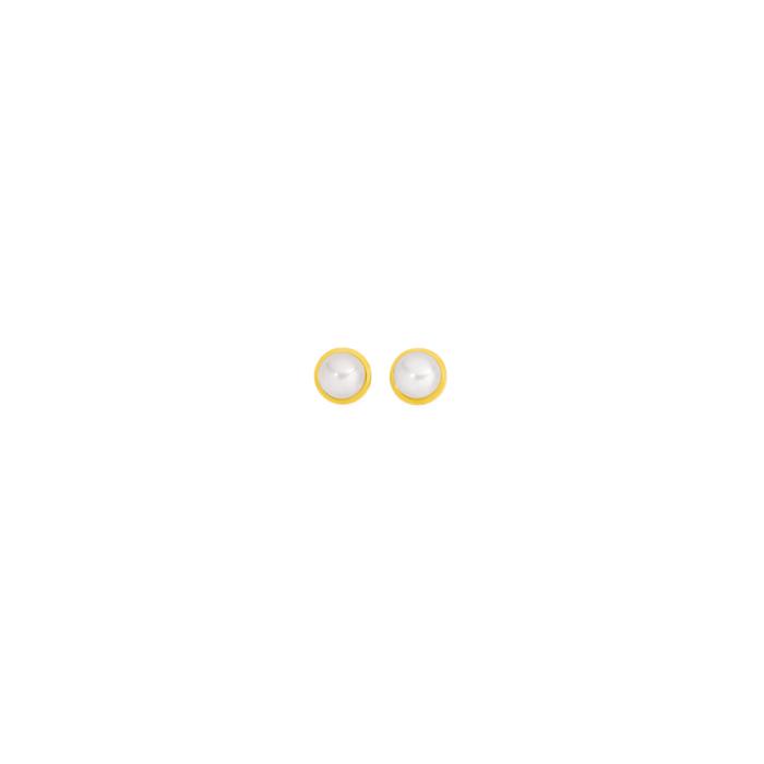 9ct Gold 5.5mm Freshwater Pearl Studs