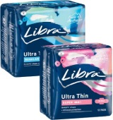 Libra Ultra Thin Pads with Wings 12 Pack-14 Pack