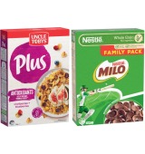 Uncle Tobys Plus 705g-820g or Nestlé Milo Cereal 700g