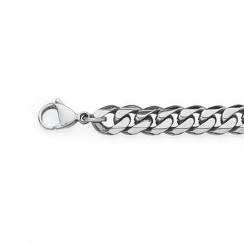Steel 22cm Curb Bracelet
