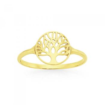 9ct Gold Tree Of Life Ring