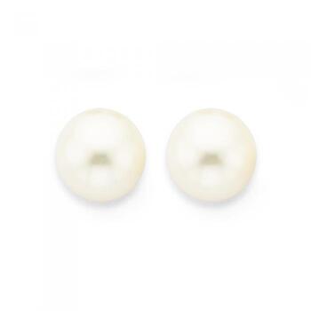 9ct Gold Cultured Fresh Water Pearl Studs