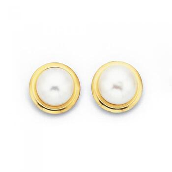 9ct Gold Freshwater Pearl Studs