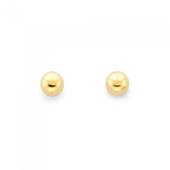 9ct Gold 2.5mm Polished Ball Stud Earrings
