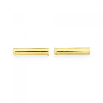 9ct Gold Bar Stud Earrings