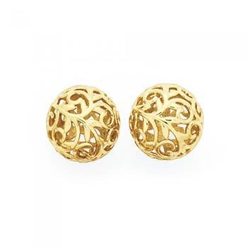 9ct Gold Ball Stud Earrings
