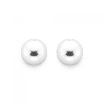 Silver 5mm Flat Dome Studs