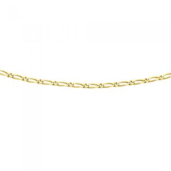 9ct Gold 45cm Figaro 1+1 Chain