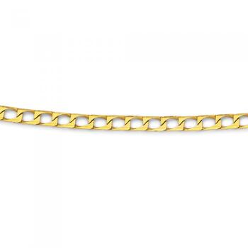9ct Gold 50cm Concave Curb Chain