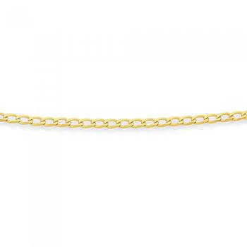 9ct Gold 45cm Open Curb Chain