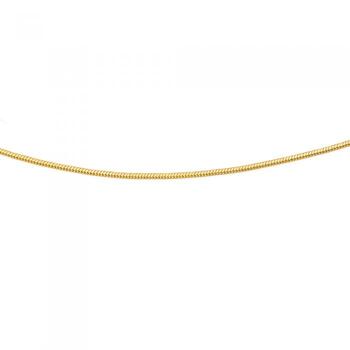 9ct Gold 48cm Diamond Cut Snake Chain