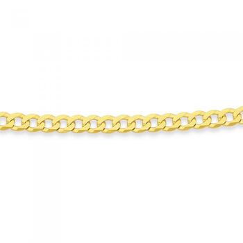 9ct Gold 50cm Flat Curb Chain