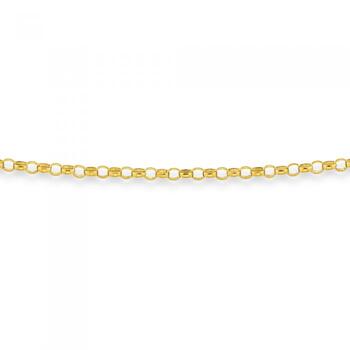 Solid 9ct Gold 45cm Round Belcher Chain