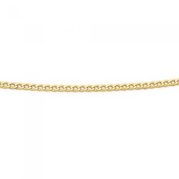 9ct Gold 45cm Oval Curb Chain