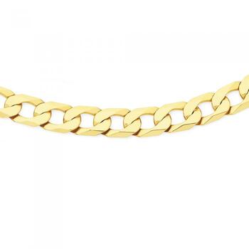 9ct Gold 60cm Solid Curb Chain
