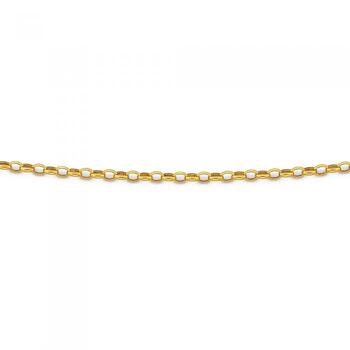 9ct Gold 45cm Hollow Oval Belcher Chain