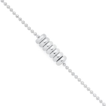 Silver 18cm Lucky Rings Bracelet