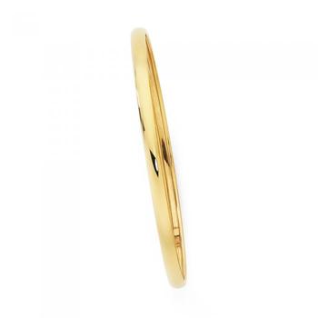 9ct Gold on Silver 65mm Bangle