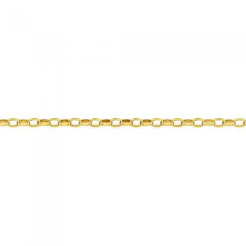 9ct Gold 27cm Solid Oval Belcher Anklet