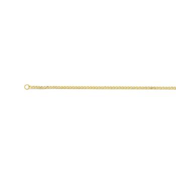 9ct Gold 45cm Solid Oval Curb Chain